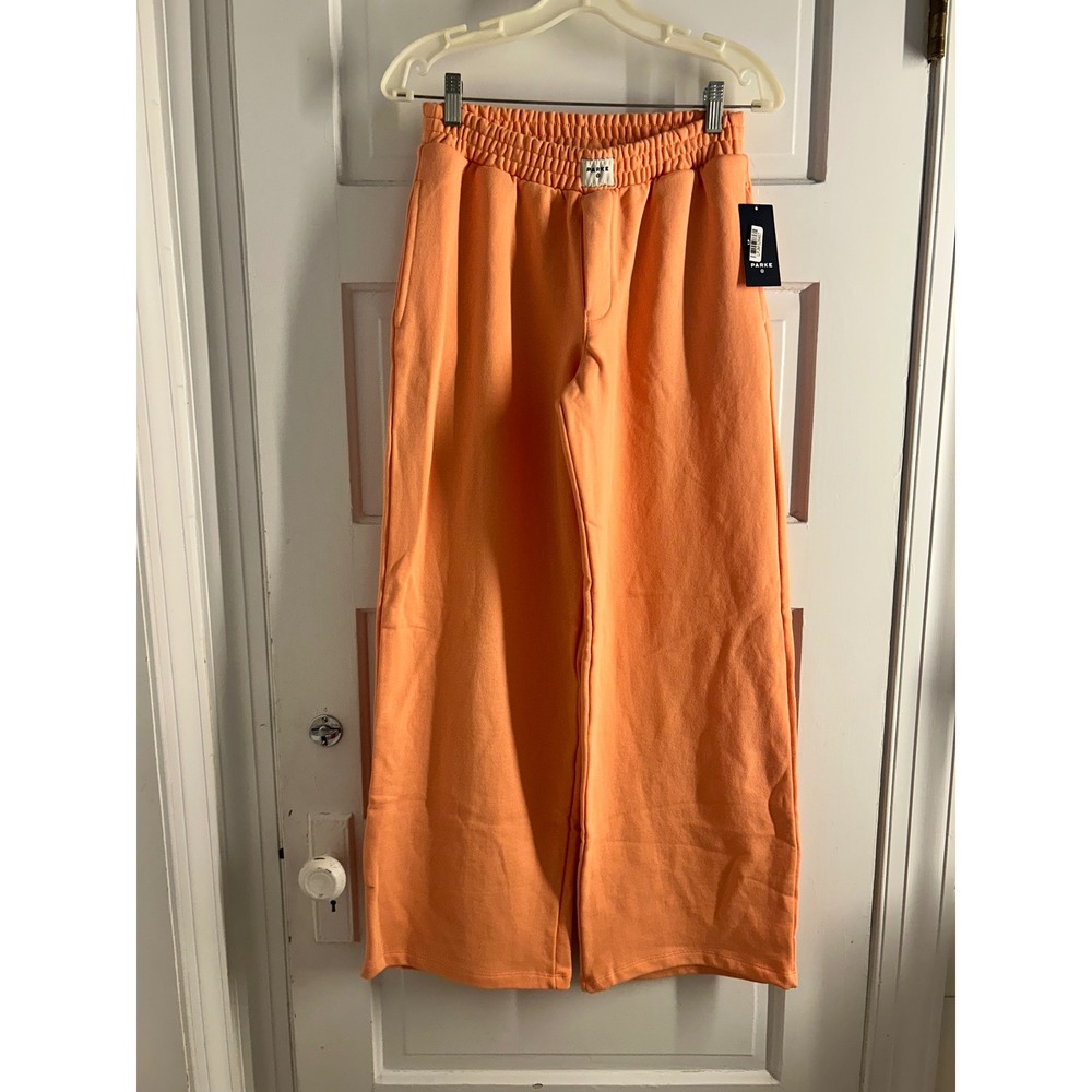 Parke x Target Wide Leg Boxer Sweatpants Peach Orange XS NEW